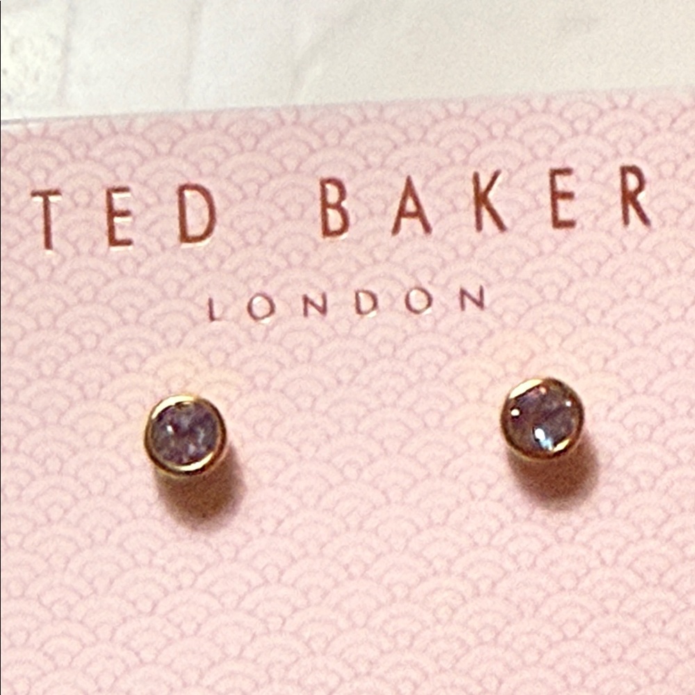 Ted Baker London Blue and Gold Earrings